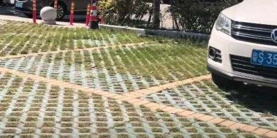 生态超疏水土作为路基，面层为长草的植草砖停车场，已正式盛开使用，并经受住了陆续大雨和台风的考验，使用成效极佳！#超疏水土#停车场#生态#路基#